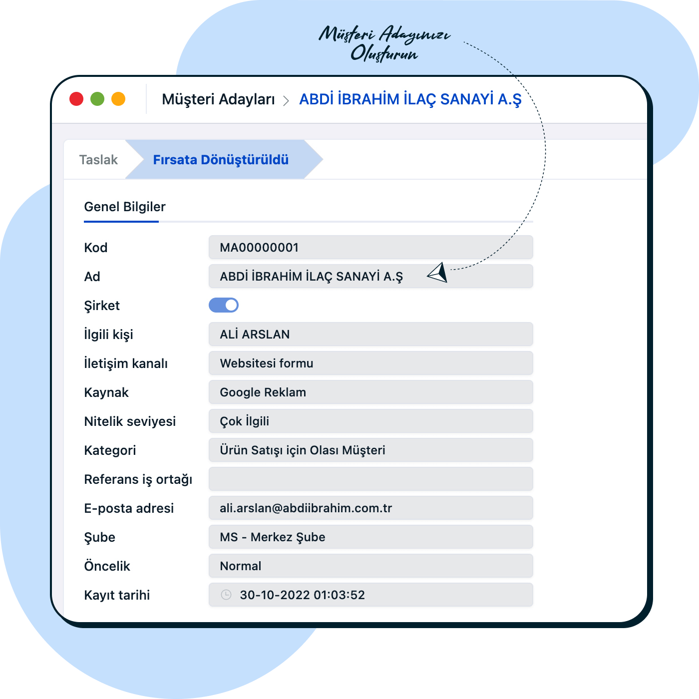 Müşterinize odaklanın, işinizi büyütün.