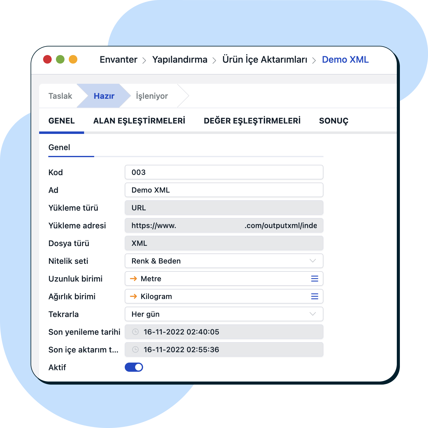 Tedarikçi dosya uzantılarını kolayca tanımlayın.