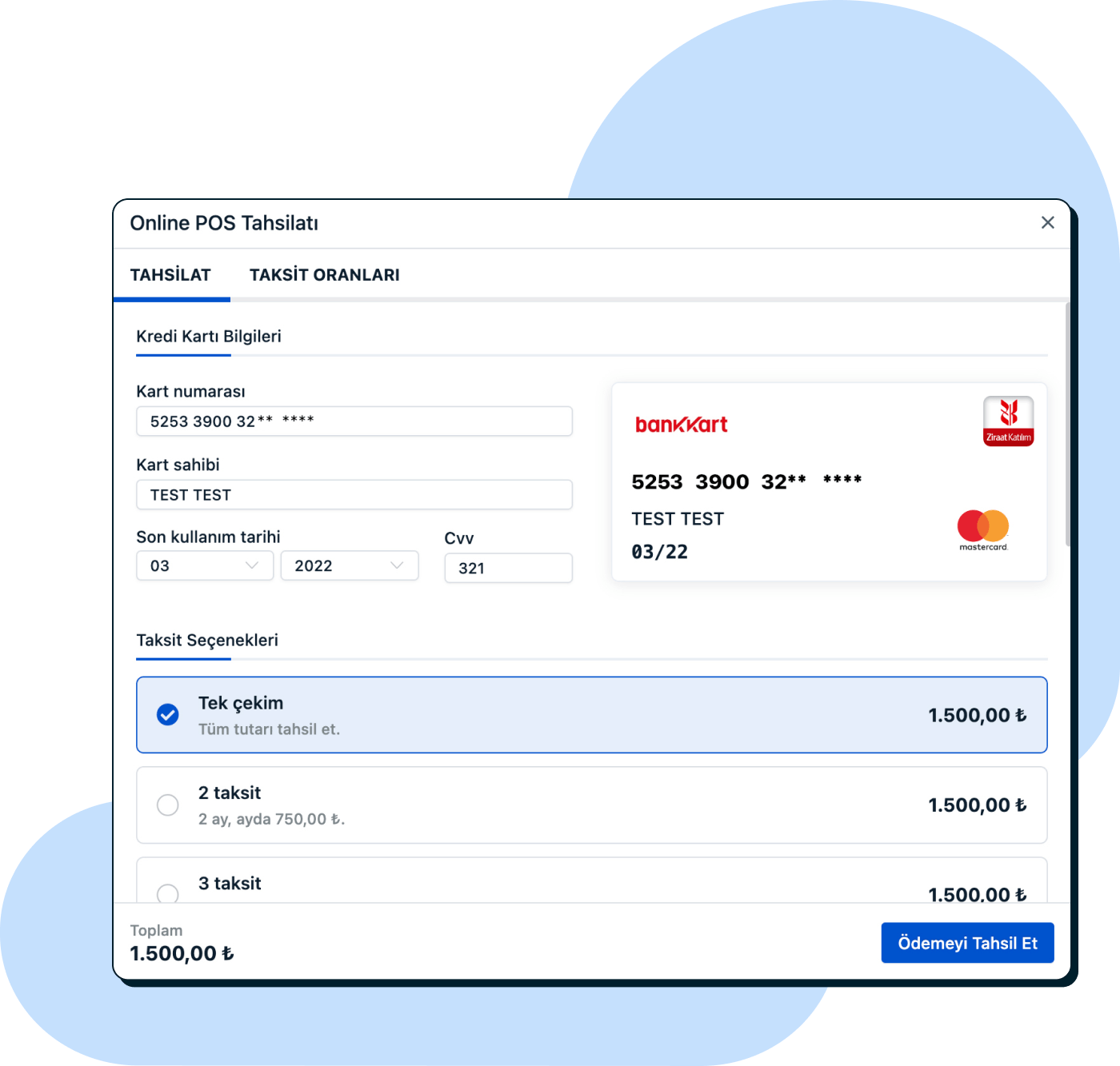 Kredi kartı tahsilatlarınızı sanal POS ile kolayca alın.